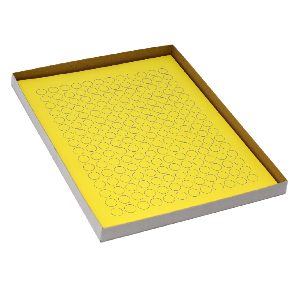Globe Scientific Label Sheets, Cryo, 13mm Dots, for 1.5-2mL Tubes, 20 Sheets, 192 Labels per Sheet, Yellow 